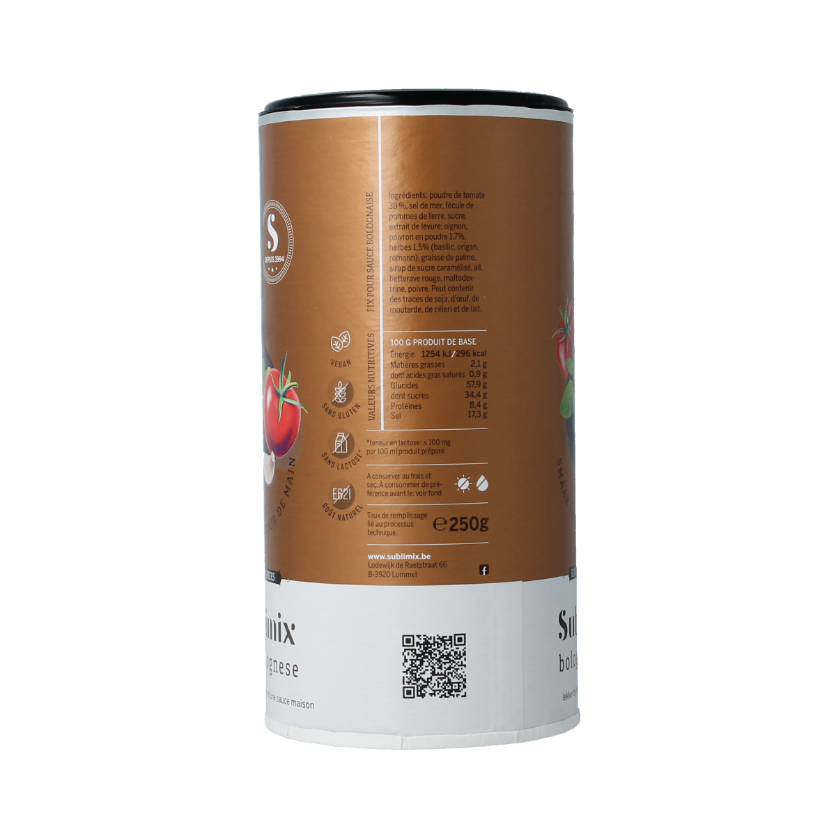 Sublimix Bolognesemix glutenvrij  250.00 Gram