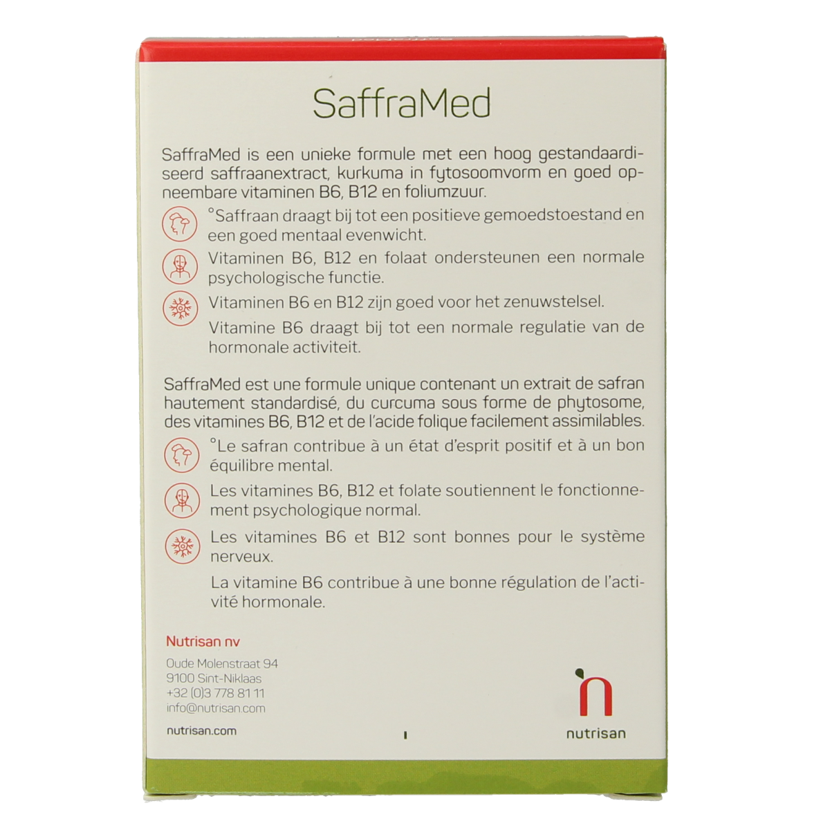 Nutrisan Safframed 30.00 Vegetarische capsules