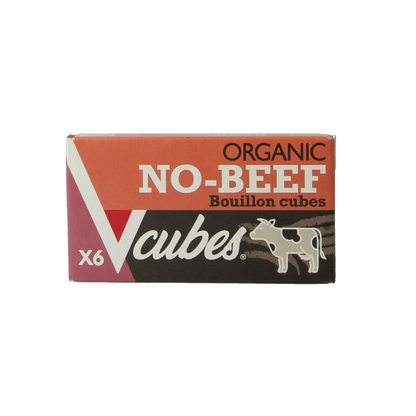 Vcubes Bouillonblokjes no beef bio 72 Gram