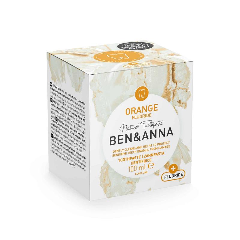 Ben & Anna Tandpasta orange fluoride 100.00 Gram