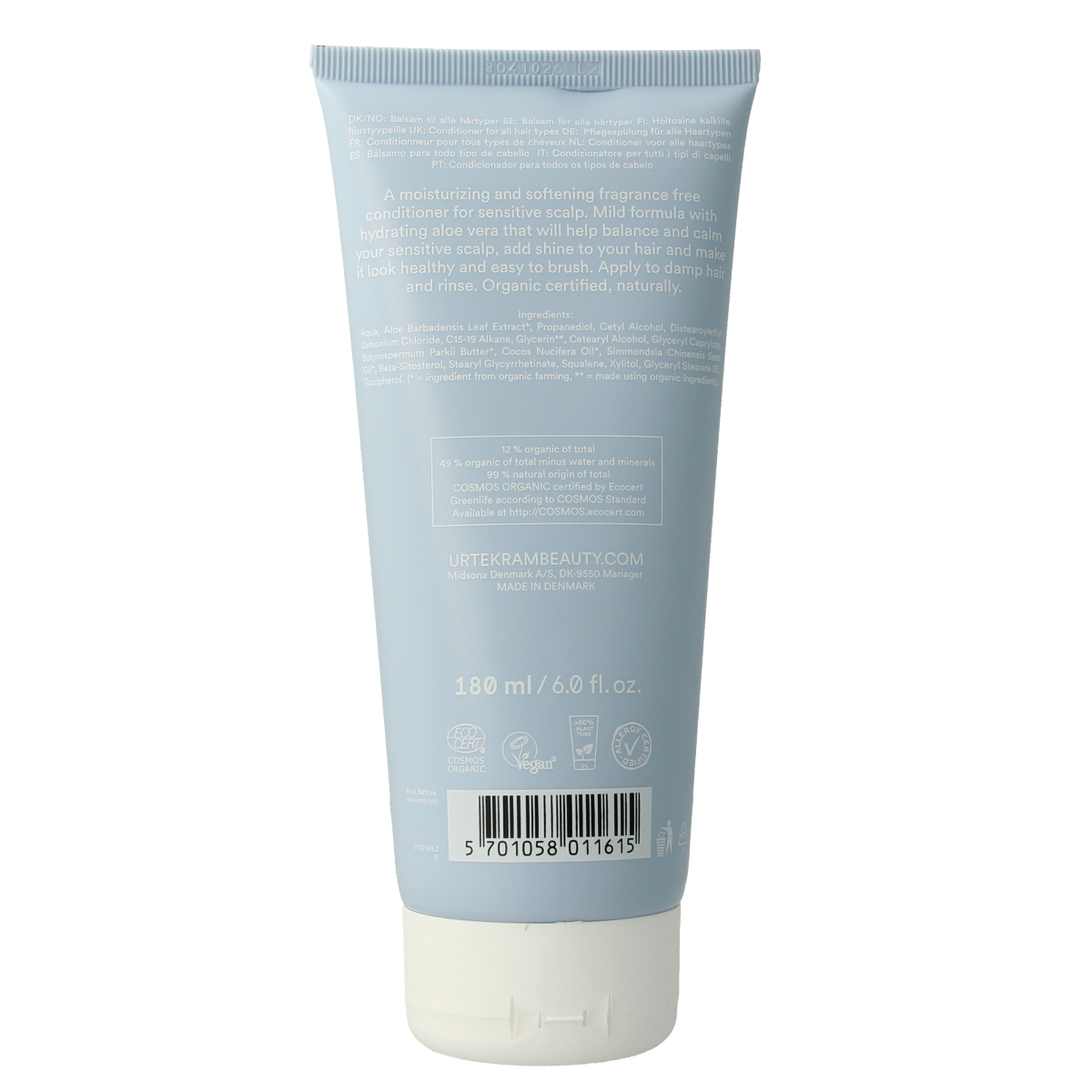 Urtekram Find balance conditioner gevoelige huid 180.00 Milliliter
