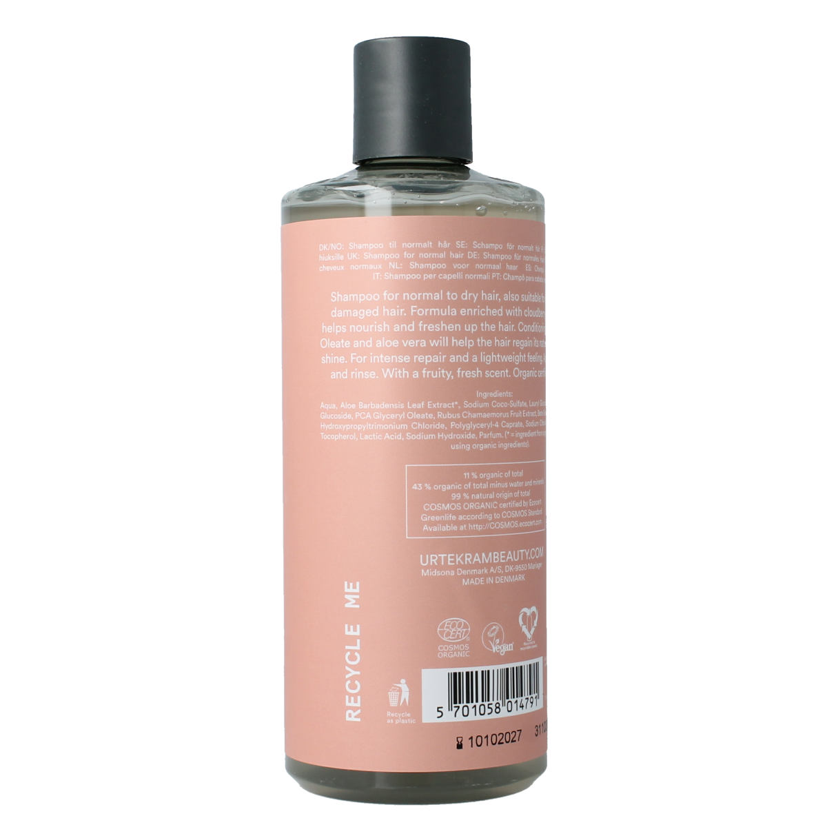 Urtekram Shampoo Nordic berry  normaal/droog haar 500.00 Milliliter