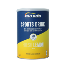 Maxim Sports drinkpowder tins fresh lemon 480 Gram