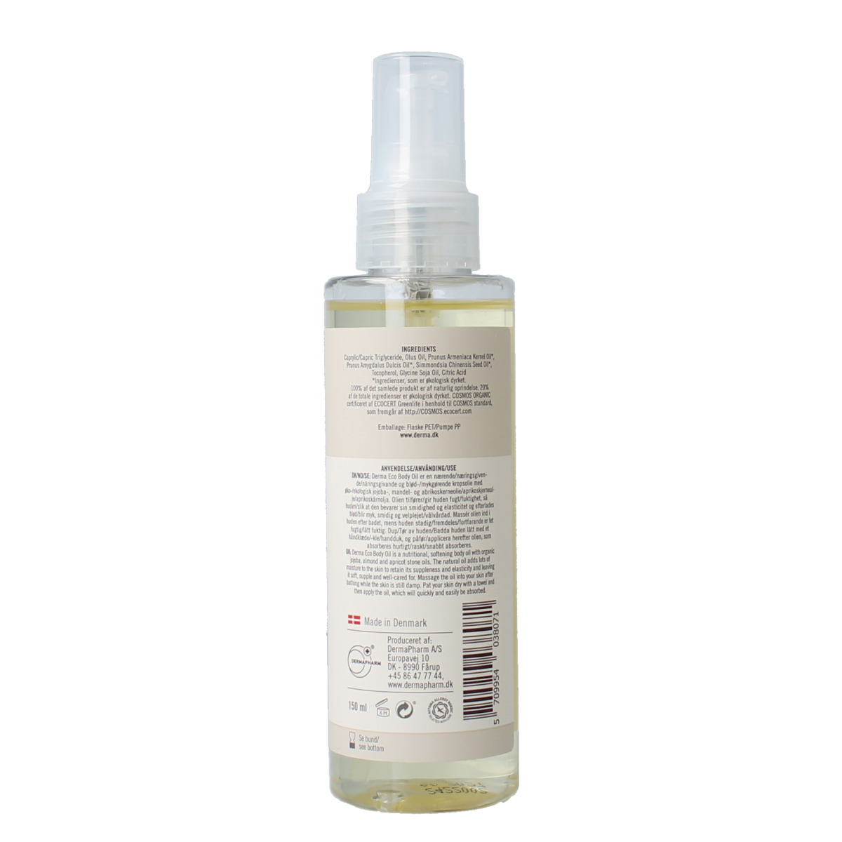 Derma Eco Body oil softening 150.00 Milliliter