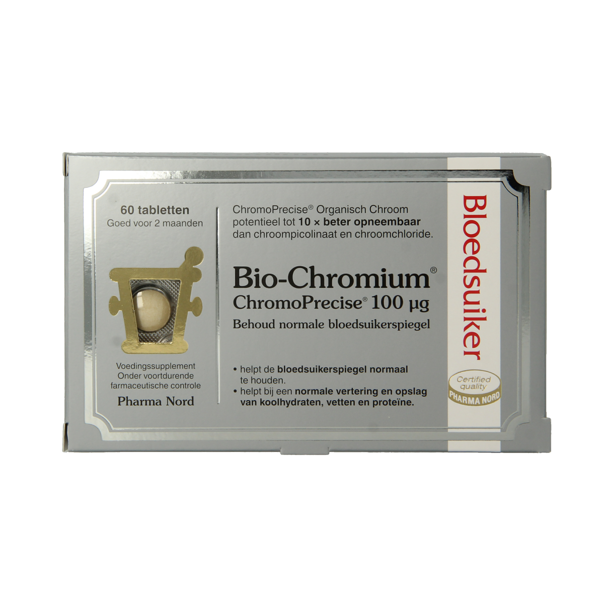 Pharma Nord Bio chromium bloedsuiker 60.00 Tabletten