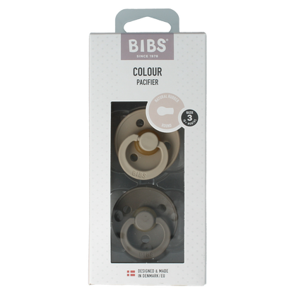 Bibs Fopspeen maat 3 vanilla/dark oak 2 pack 2.00 Stuks