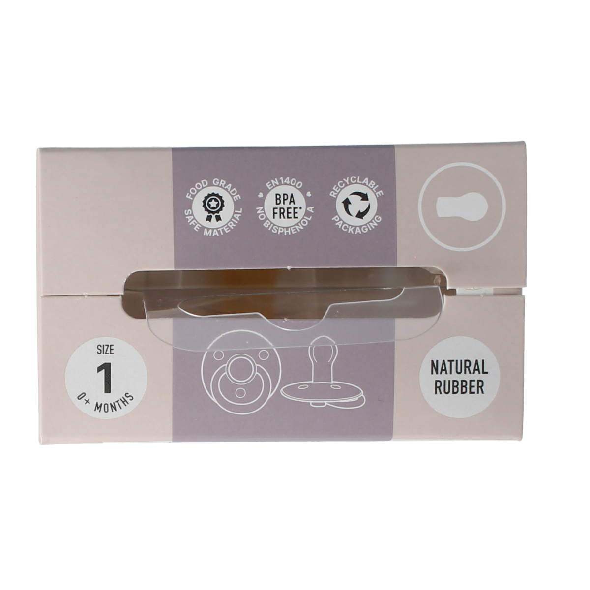 Bibs Fopspeen maat 1 blossom dusky lilac 2.00 Stuks