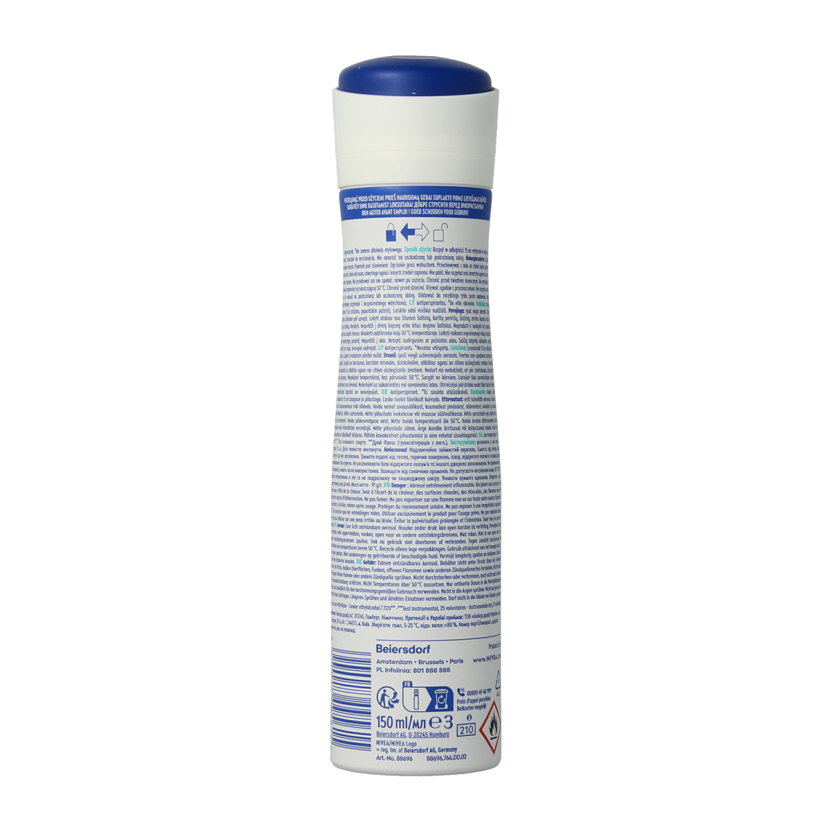 Nivea Deodorant spray fresh anti transpirant 150.00 Milliliter