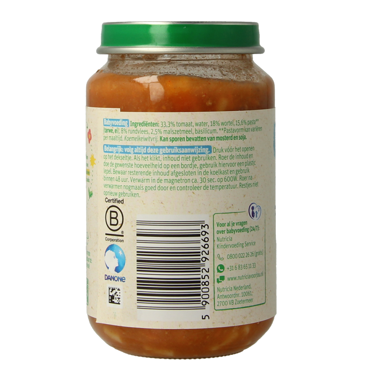Olvarit Spaghetti bolognese 8M10 200.00 Gram