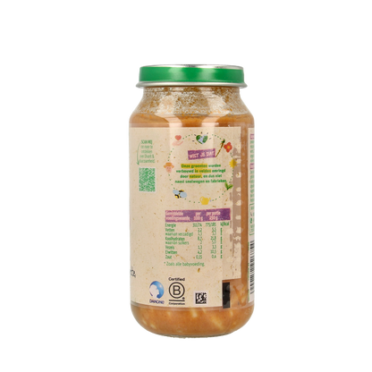 Olvarit Vegetarische pasta courgette mozzarella 15M09 250 Gram