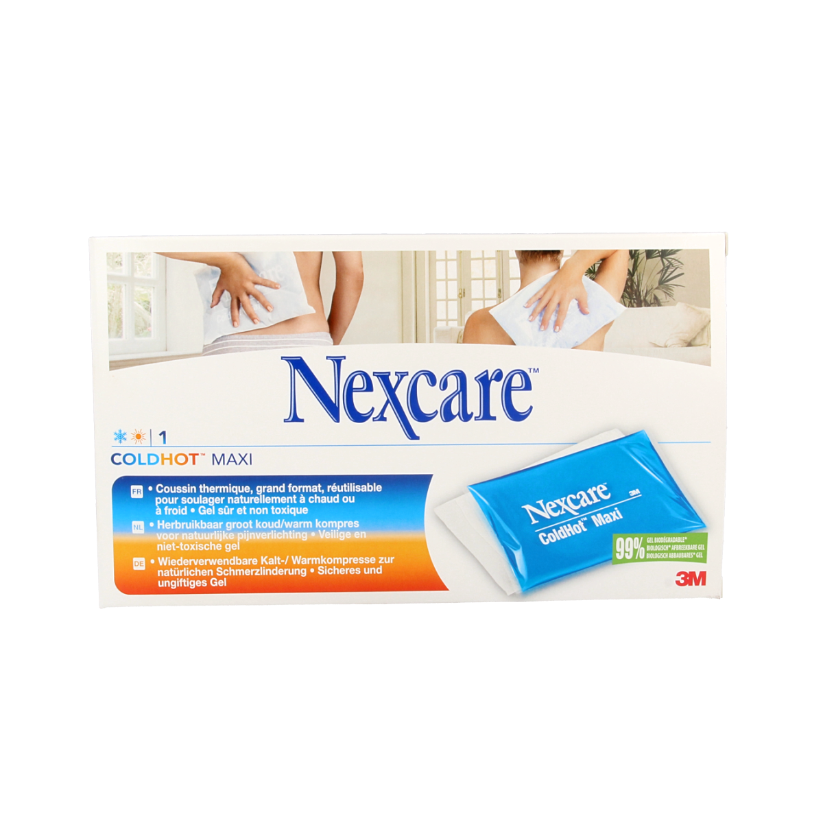 Nexcare Cold hot pack maxi 300 x 195mm inclusief hoes 1.00 Stuks