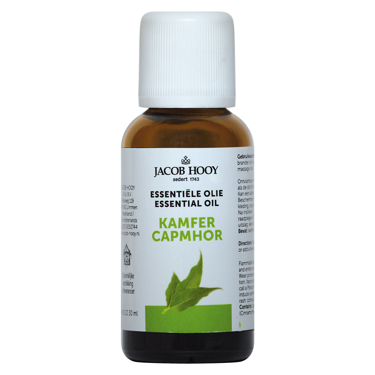 Jacob Hooy Kamfer olie 30.00 Milliliter