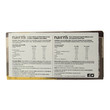 Nairns Cracker volkoren pepper 137 Gram