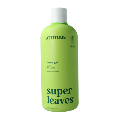 Attitude Shower gel soothing pear & amber 473 Milliliter