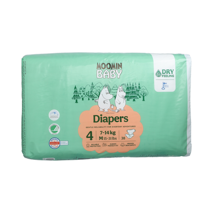Moomin Baby luiers maat 4 7-14kg 38.00 Stuks