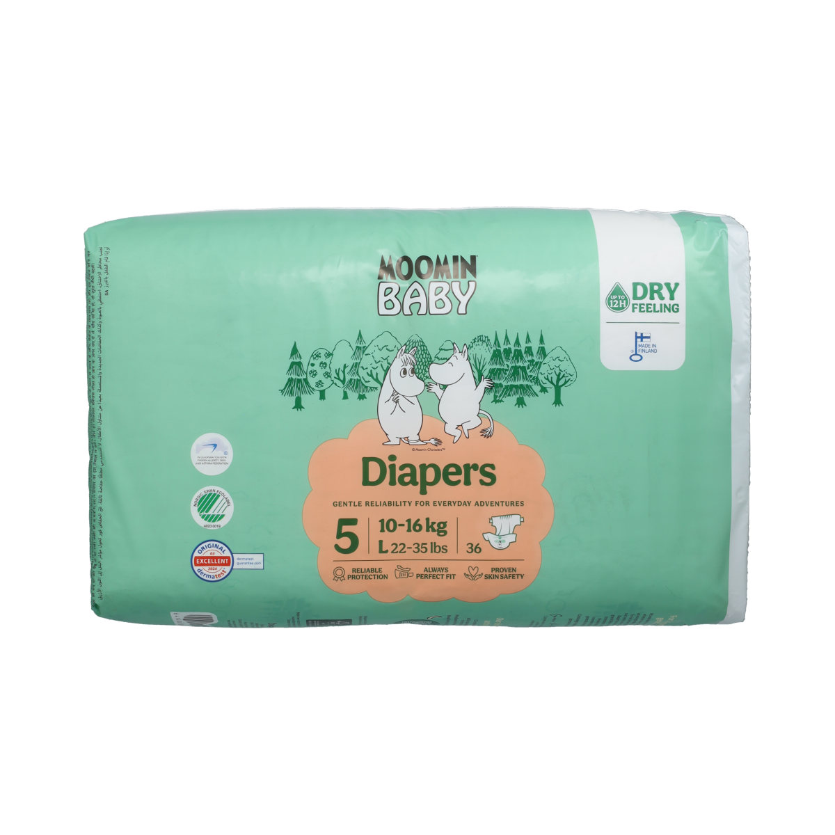Moomin Moomin Baby luiers maat 5 36 pcs. 10-16 kg 36.00 Stuks