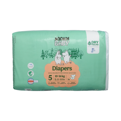 Moomin Moomin Baby luiers maat 5 36 pcs. 10-16 kg 36.00 Stuks