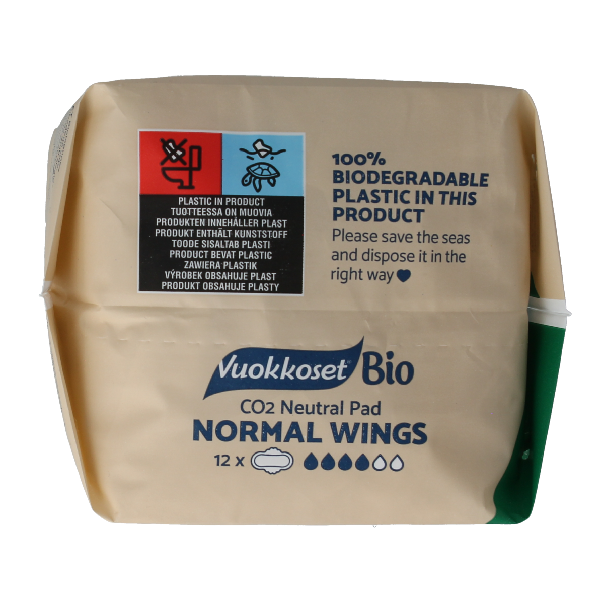 Vuokkoset Bio Maandverband normal wings 12.00 Stuks