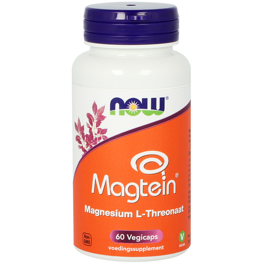 NOW Magtein Magnesium L-Threonaat 60.00 Vegetarische capsules
