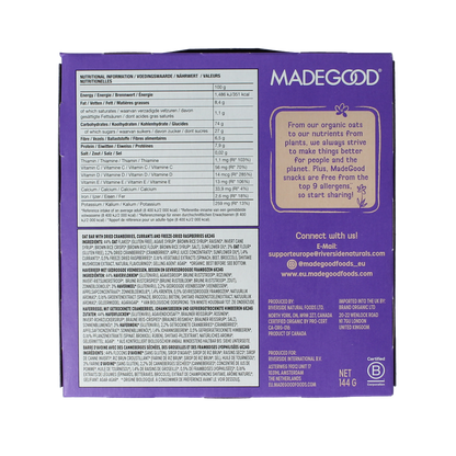 Made Good Granola bar mixed berries 24 gram bio 6.00 Stuks