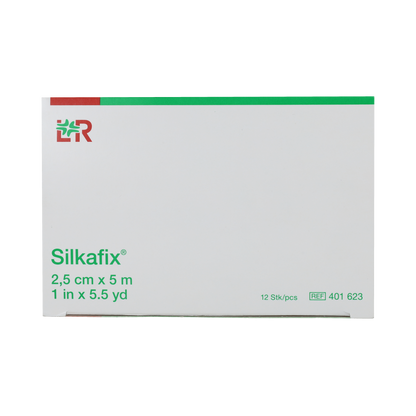 Silkafix Hechtpleister 5m x 2.5cm latexvrij 12.00 Stuks