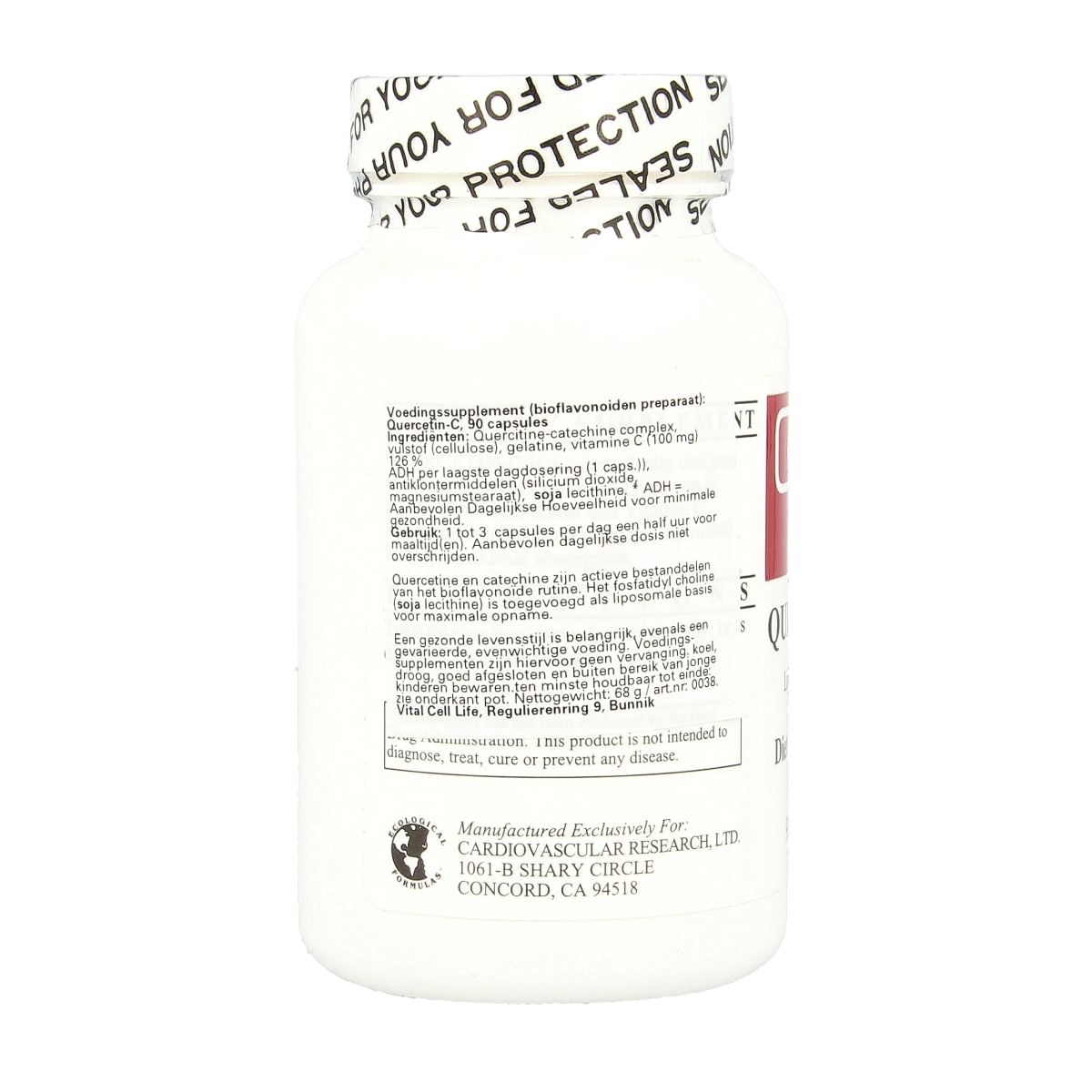 Cardio Vasc Res Quercitin C cardio 90.00 Capsules