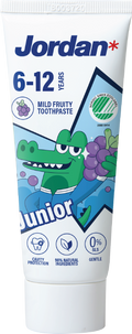 Jordan Tandpasta junior 6-12 jaar 50.00 Milliliter