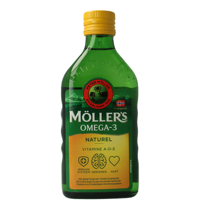 Mollers Omega-3 levertraan naturel 250.00 Milliliter