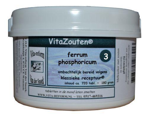 Vitazouten Ferrum phosphoricum VitaZout nr. 03 720.00 Tabletten