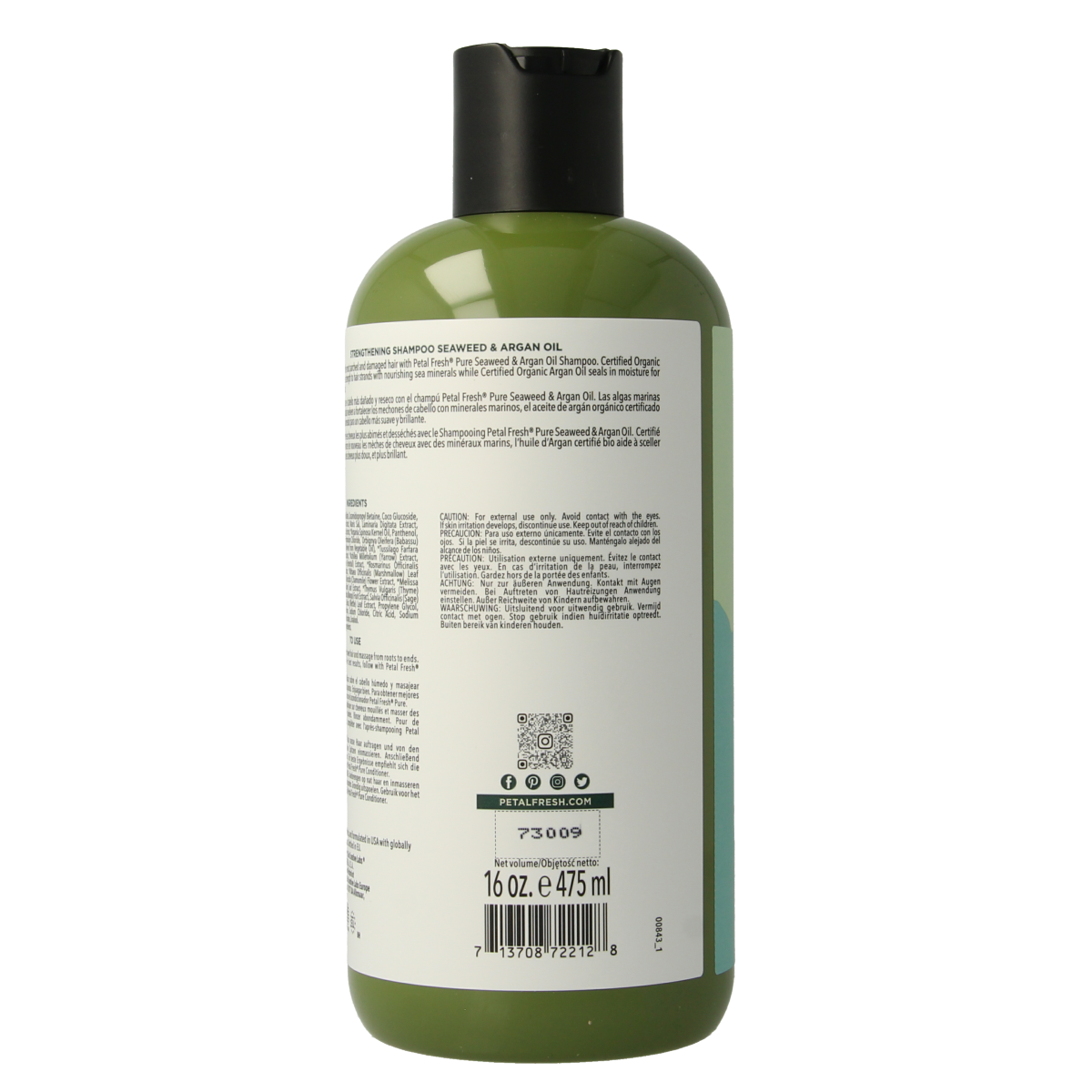 Petal Fresh Shampoo seaweed & argan oil 475.00 Milliliter