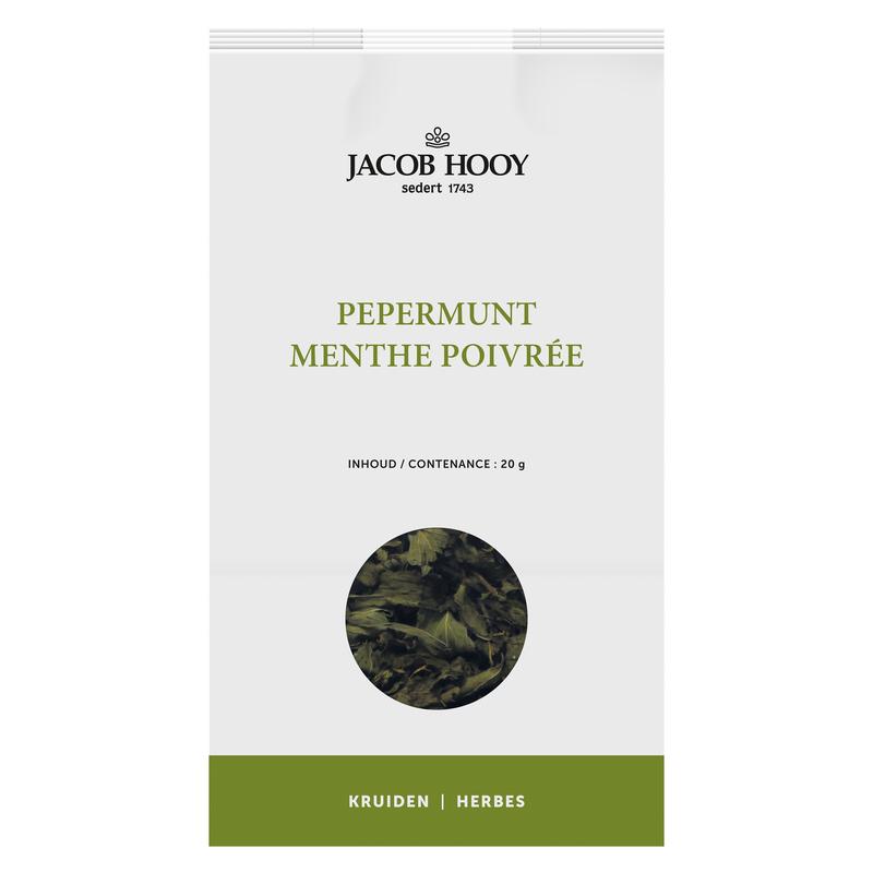 Jacob Hooy Pepermuntblad heel  20.00 Gram
