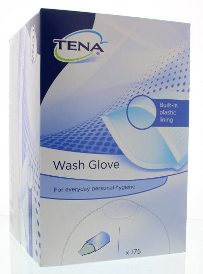 Tena Washandje met plastic voering 175.00 Stuks