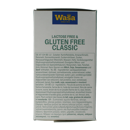 Wasa Knackebrod classic glutenvrij 6 x 40 gram 240.00 Gram