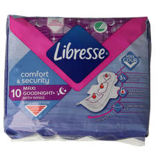 Libresse maxi goodnight 10 Stuks