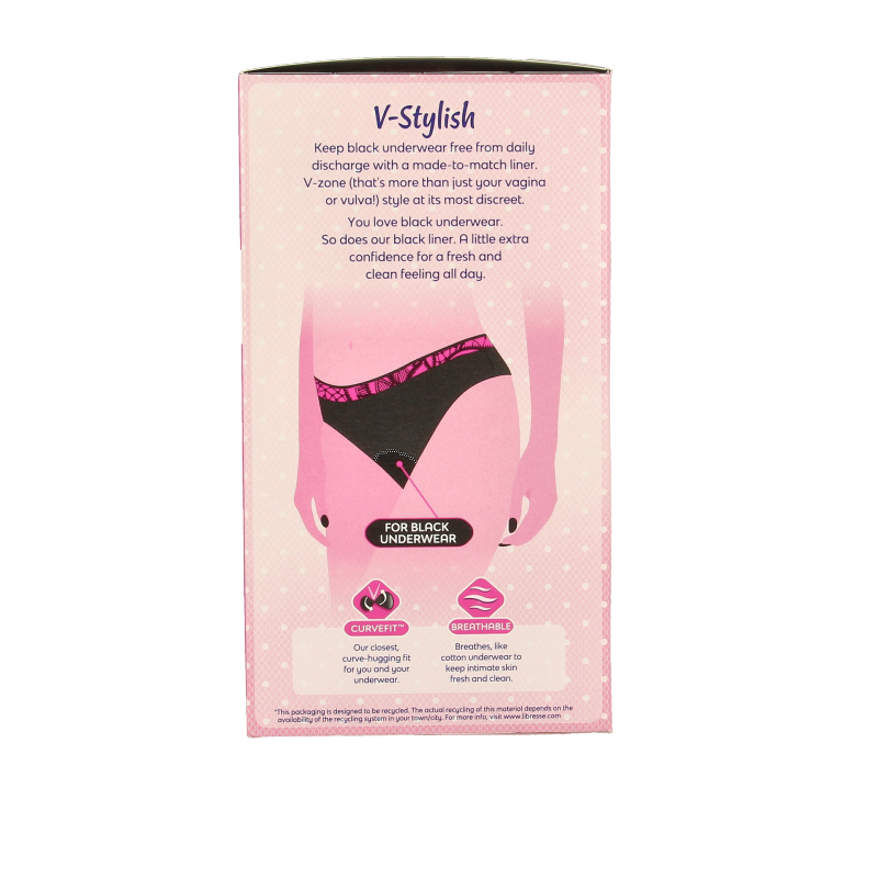 Libresse Inlegkruisjes normaal black 30 Stuks