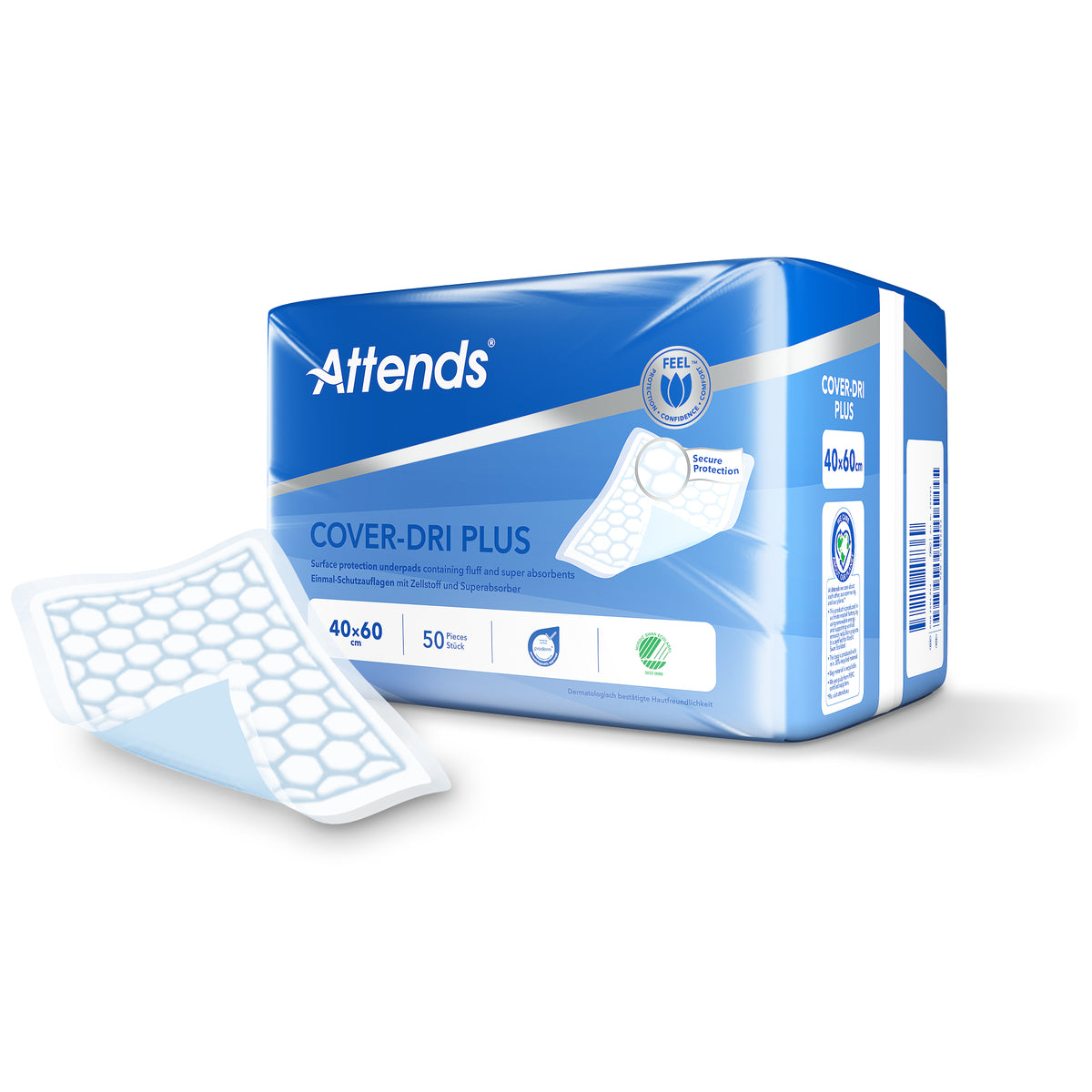 Attends Cover dri+ 40 x 60 50 Stuks