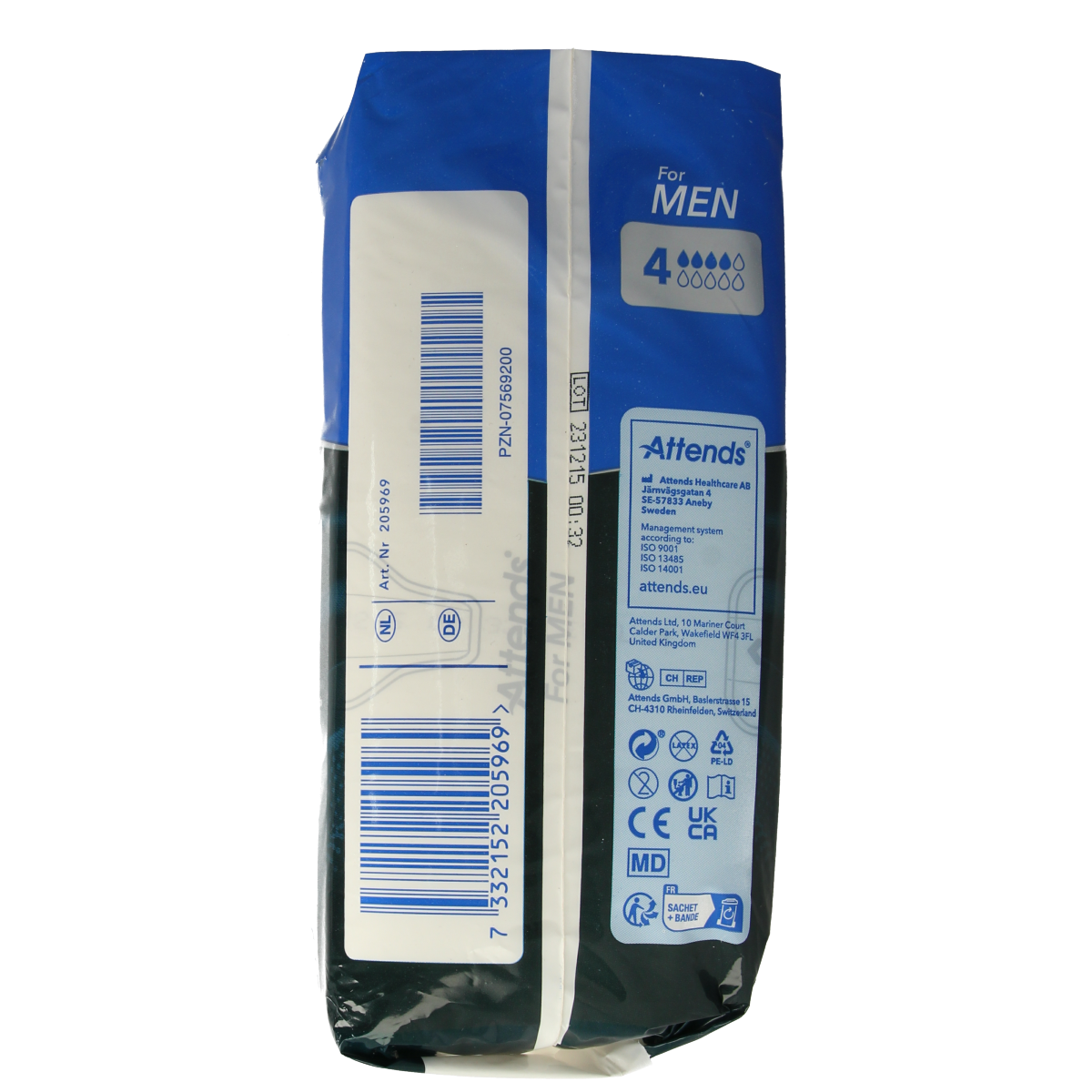 Attends For men 4 14.00 Stuks