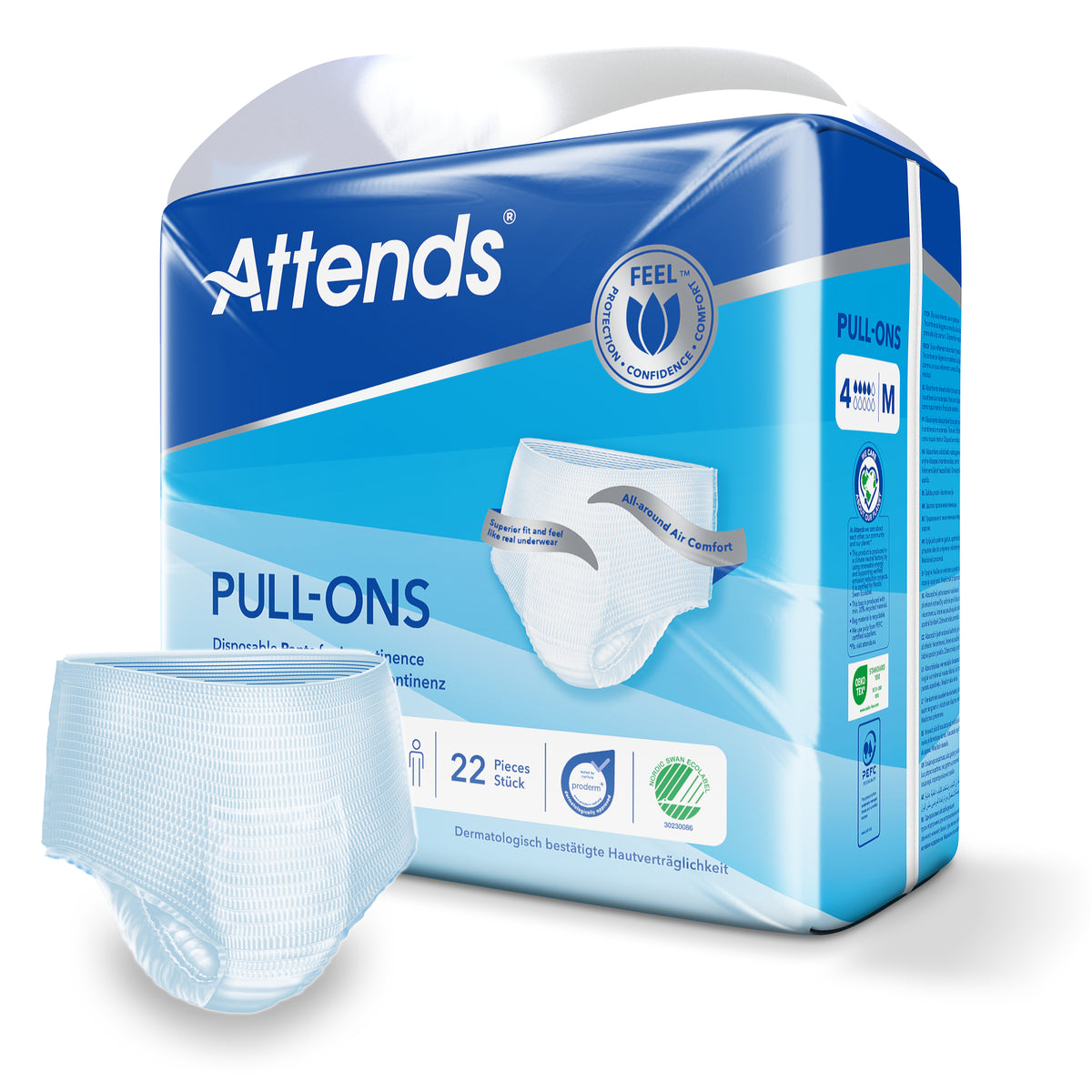 Attends Pull-ons 4 maat M 22 Stuks