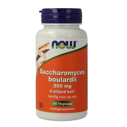 NOW Saccharomyces boulardii 500mg 60.00 Vegetarische capsules