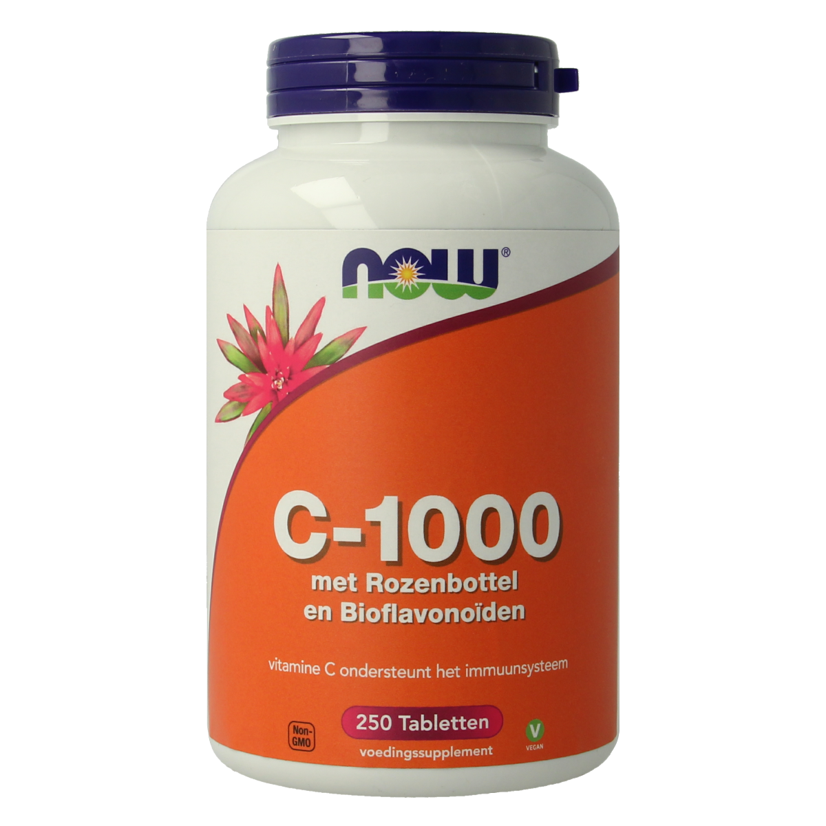 NOW Vitamine C-1000 met rozenbottel en bioflavonoiden 250.00 Tabletten