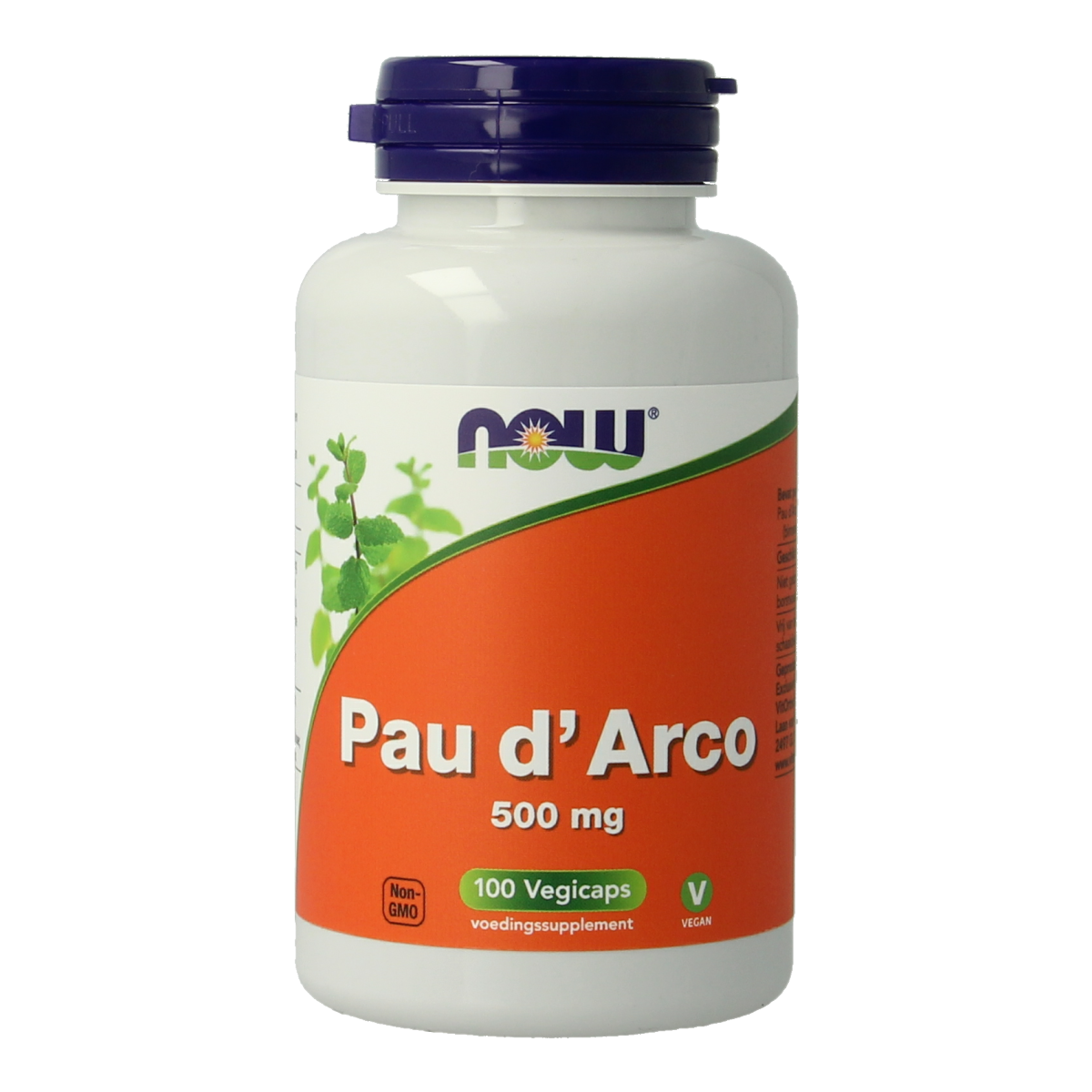 NOW Pau d'arco 500mg 100.00 Vegetarische capsules