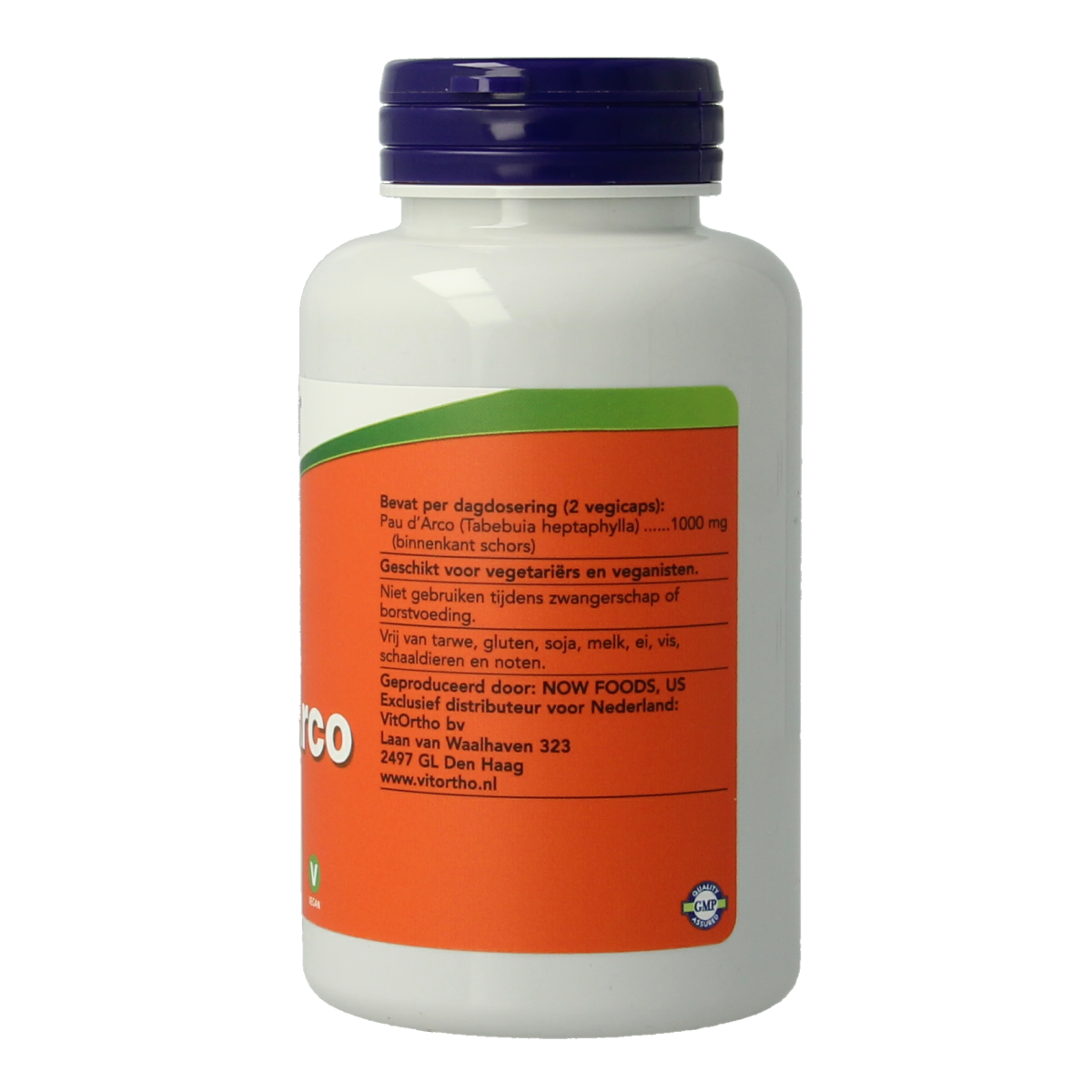 NOW Pau d'arco 500mg 100.00 Vegetarische capsules