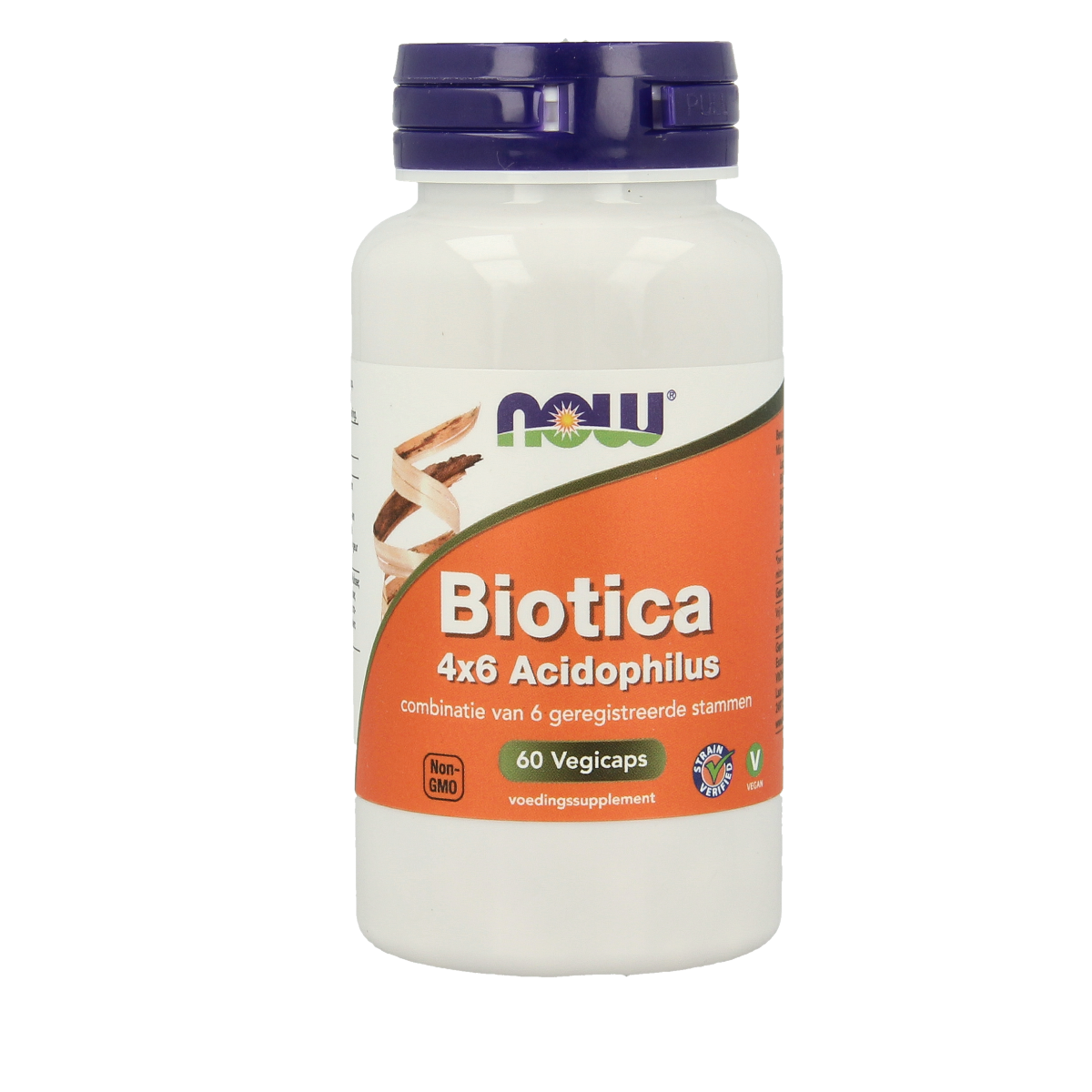 NOW Biotica 4x6 acidophilus 60.00 Vegetarische capsules