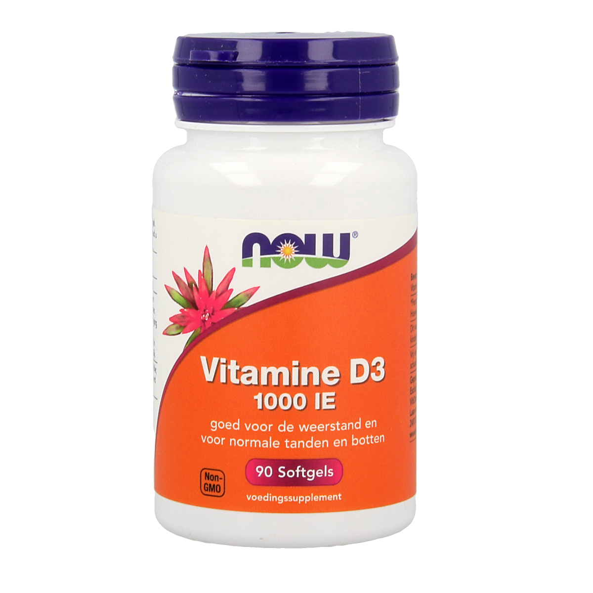 NOW Vitamine D3 1000IE 90.00 Softgels