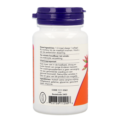 NOW Vitamine D3 1000IE 90.00 Softgels