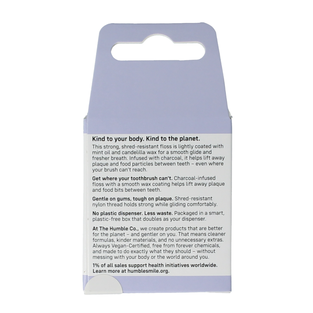 The Humble Co Dental floss charcoal 1.00 Stuks