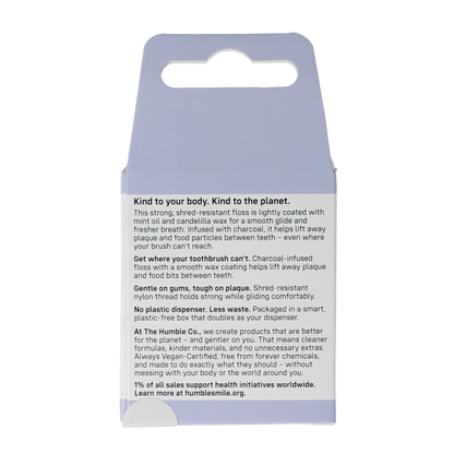 The Humble Co Dental floss charcoal 1.00 Stuks