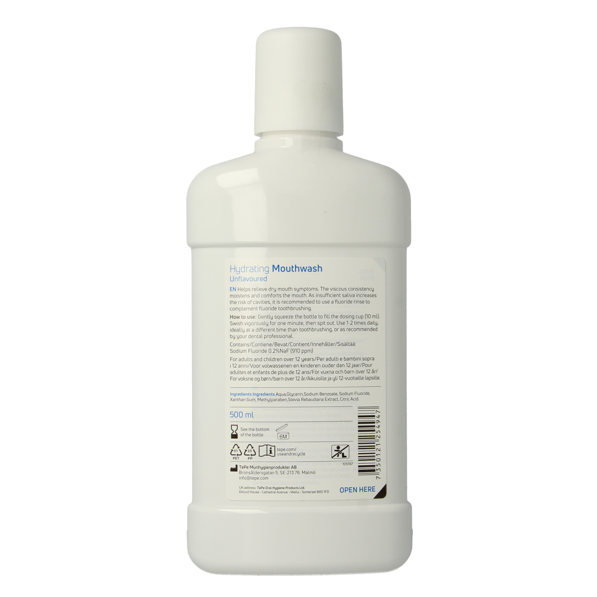 TePe Hydraterende mondspoeling droge mond unflavoured 500.00 Milliliter
