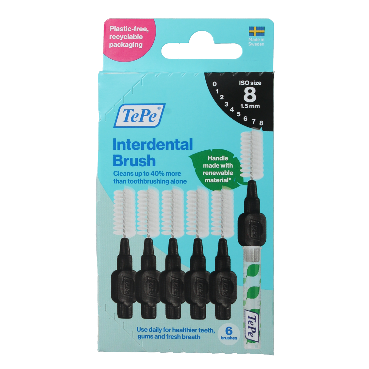 TePe Interdentale ragers original zwart 1,5mm maat 8 6.00 Stuks