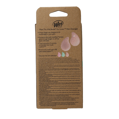 Wet Brush Go green palm detangler orange coconut oil 1.00 Stuks